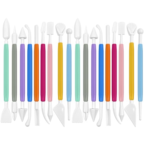 18PCS Double Ended Clay Sculpting Tools Set for Air Dry Polymer Clay Craft