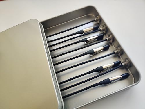 Metal Painting Stand Base Holder, 10 PCS Magnetic Bendable Alligator Clip - color: Silver, size: S