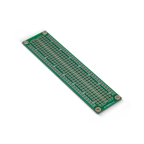 Double Sided ENIG Protoboard, Solderable Breadboard, Electronic Circuit Board for DIY Prototype Circuit, FR4, Plated Through Hole Solder Prototype Board, ST-PROTO-1-4 (1" x 4") - style: 1" x 4"