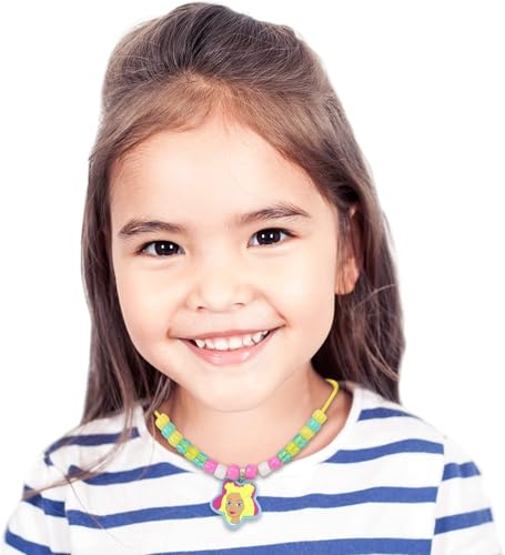 Tara Toys Barbie Necklace Activity Set – 160-Piece DIY Jewelry & Bead Kit with 5 Silicone Necklaces, 150+ Beads & Character Charms, Creative Craft Toy for Kids Ages 3+