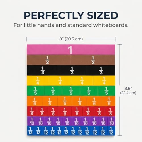 Magnetic Fraction Tiles, 3 Sets, EVA Foam