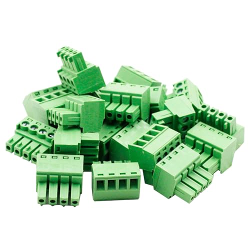 20pcs 4Pin KF2EDG 3.81mm Right Angle Pluggable Screw Terminal Block - size: 20 pcs 4 Pin