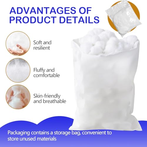 600g/21.16oz Polyfill Stuffing for Stuffed Animals,Toys, Cloud Decorations - size: 600g/21.16oz