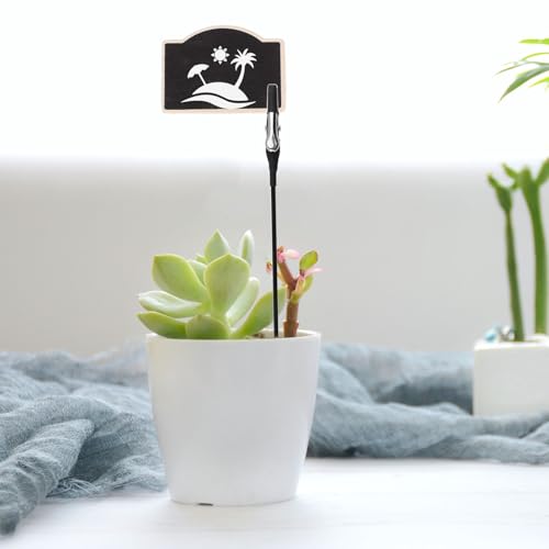 Antrader Alligator Clip Sticks Set for Crafts,DIY Card,Photo,Memo Holder - color: All Black-50pcs