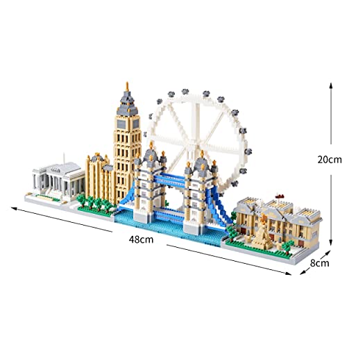 New Architecture London Skyline Building Set, 3430pcs Micro Mini Blocks - color: London Skyline