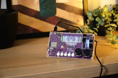 CircuitMess DIY Music Machine Kit | Build Your Own Synthesizer & Light Show | STEM Electronics Kit for Kids & Teens (Ages 9+) (Synthia 2.0)
