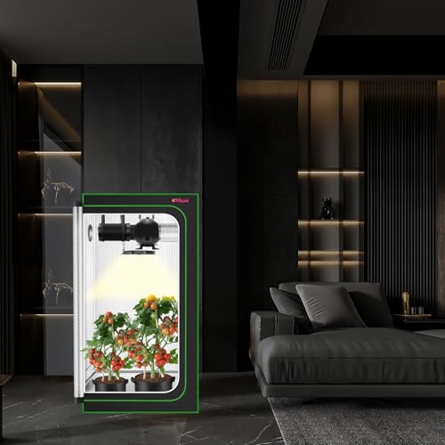 ATOUR 32”x32”x63” Grow Tent, Reflective 600D Mylar,Hydroponic Grow Tent with Observation Window and Floor Tray for Indoor Plant Growing - size: 32”x32”x63”