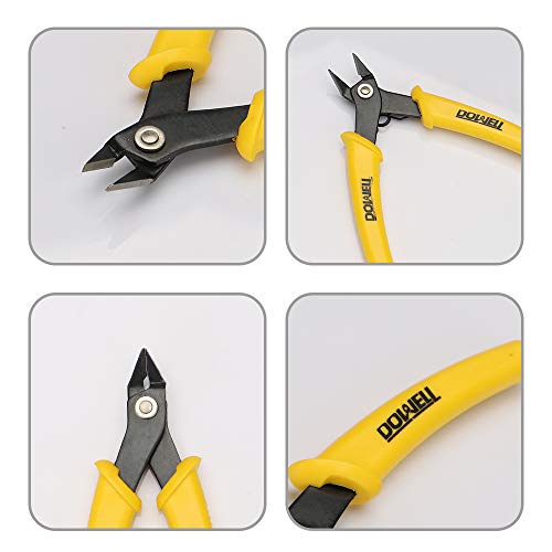 DOWELL Flush Cutters, Micro Wire Cutters, 2-Pack