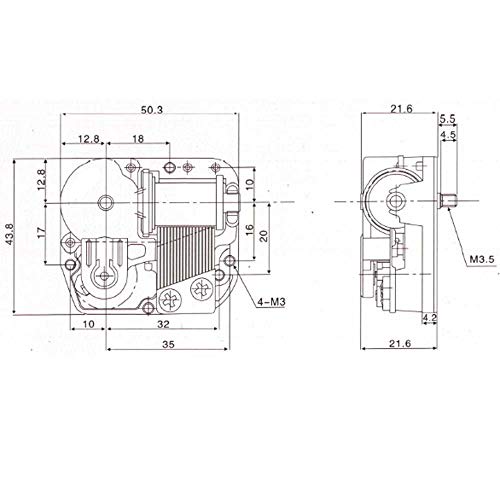 Pursuestar HP HedwigTheme Wind Up Music Box, Yunsheng Clockwork Musical Mechanism Movement for DIY Music Boxes Replacement - style: HaryPoter