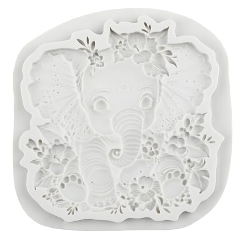 Animal Elephant Silicone Molds Elephant Polymer Clay Mold - color: Style U