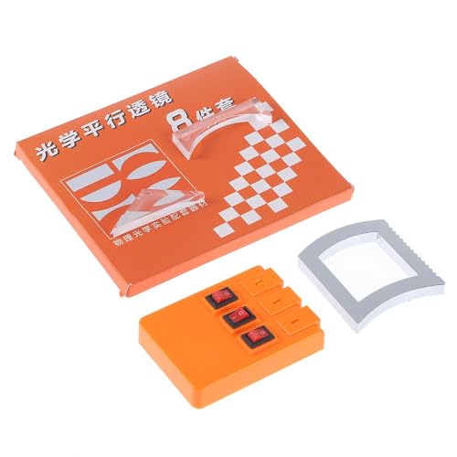 Physics Optical Experiment Set, Dial Linear Light Source, Acrylic Reflector, Refraction Triangular Prism, Convex Lens, Concave Mirror
