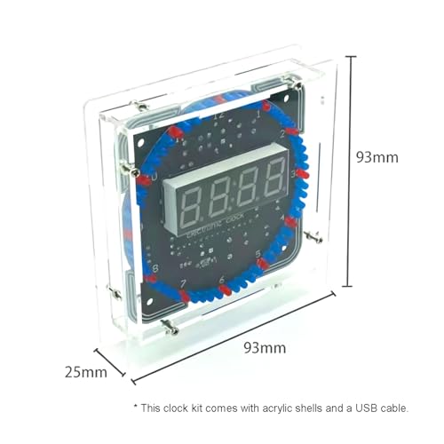Digital Clock Soldering Practice Kit Electronic Kits 60s Electronic Clock