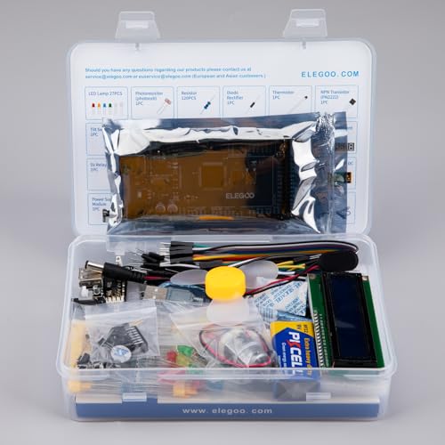 ELEGOO MEGA R3 Starter Kit and 130pcs Jumper Wire Kit Bundle for STEM