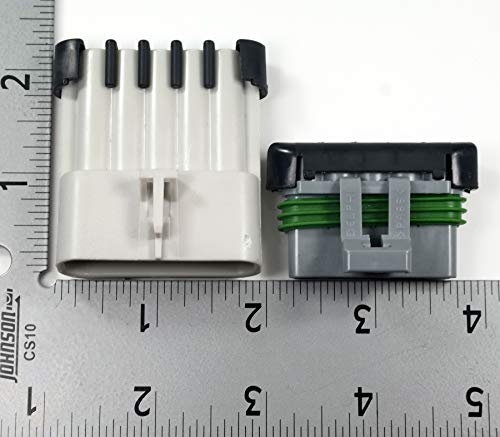 2-Pack, (5-PIN) Conductors. 30Amp Metri-Pack Waterproof Connector Terminals and Seals 10-12 AWG - size: 5-Pin