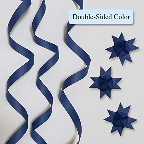 Navy Blue Paper Strips for Weaving Projects (Single Color Packs). Paper Strips for Moravian Stars, German Stars and Froebel Stars. 50 Strips per Pack (Navy, 3/8 x 19 inch) - color: Navy, size: 3/8 inch wide