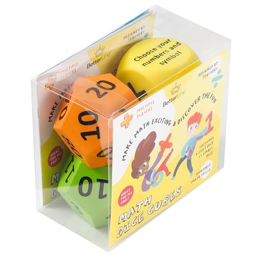 BETTERLINE Math Dice Game Kids Teens Adults Math Skill Game Educational