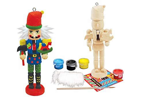Works of Ahhh... Holiday Craft Set - Toymaker Ornament Wood Paint Kit - style: Holiday Mini Figurines