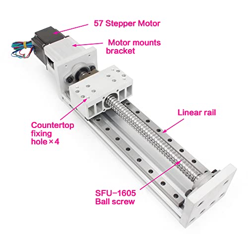 RATTMMOTOR ZBX80 300mm CNC Linear Stage Motion Actuator for CNC - size: 300mm