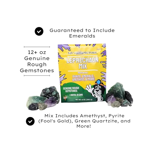 Lil' Prospectors Leprechaun Collector's Mix - 12+ oz Genuine, Rough Gemstones