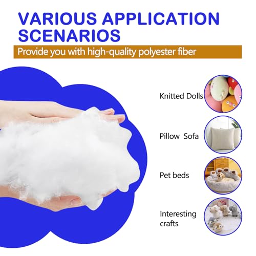 1500g/52.9oz Polyfill Stuffing for Stuffed Animals,Toys, Cloud Decorations - size: 1500g/52.9oz