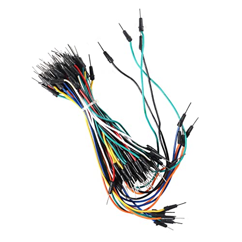 65pcs Jumper Wires Solderless Flexible Breadboard Cable Male to Male Compatible with Arduino Breadboard and Circuit Board
