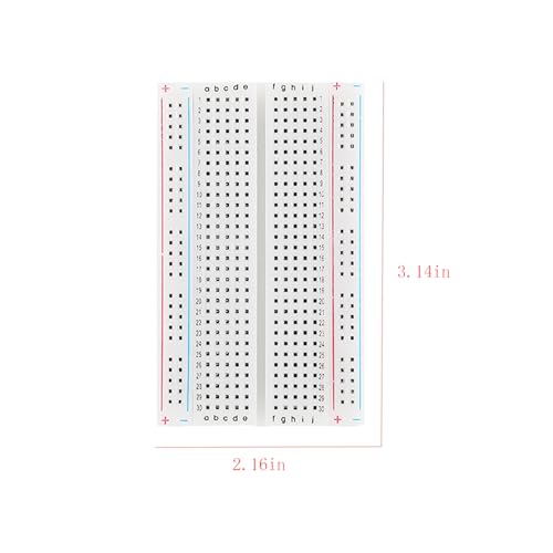 6pcs 400 Point Breadboard Kit, Solderless PCB Breadboard Prototype Circuit Kit for Arduino Project Small Bread Board Electronics for Circuits PCB Prototype Board.