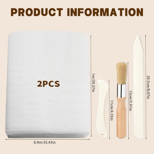 WONVOC Book Binding Kit with 2 Pcs 35x39 Inch Book Cloth - size: Book Cloth Kit