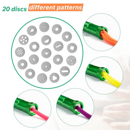 Polymer Clay Tools, Clay Extruder, Sugar Paste Extruder, Cake Fondant Tool Set for Decorating, Ceramics & Pottery Clay Extruders Mixers & Presses (Green) - color: Clay Extruder-Green