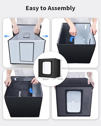 Glendan 20"x20" Light Box Photography, Large Photo Light Box - size: 20*20 inch