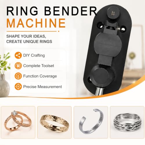 IvySync 19PCS Ring Bender Tool Kit,Spoon Ring Making Set with Nylon Dies - size: 17pcs