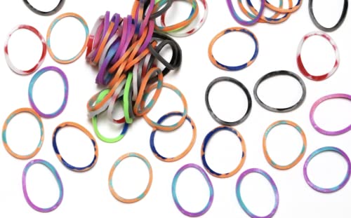 Rainbow Loom® Assorted Tie Dye Rubber Bands with 24 C-Clips (600 Count)