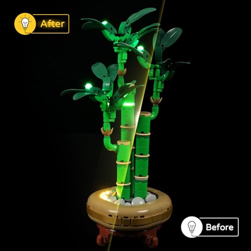 YEABRICKS LED Light for 10344 The Botanical Collection Lucky Bamboo Building Blocks Model (Building Set NOT Included) - style: Only Light Lucky Bamboo