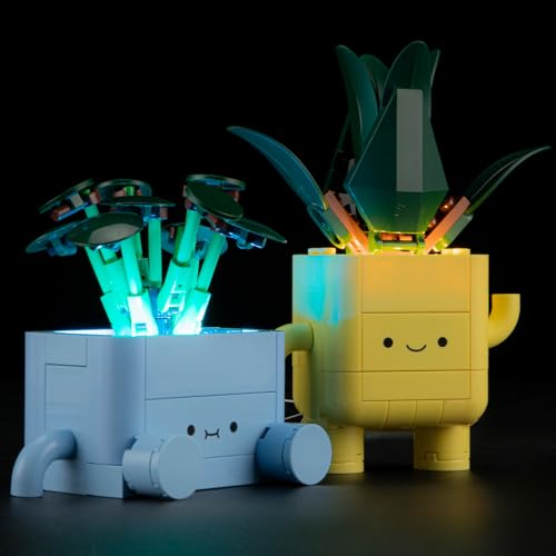 YEABRICKS LED Light Kit for Lego Happy Plants 10349 - style: Only Light Happy Plants