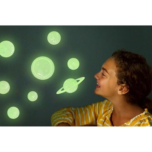 4M Glow 3D Solar System - Glow-in-the-Dark Wall & Ceiling Planet Stick-Ons