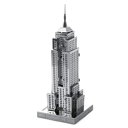 Metal Earth Empire State Building 3D Metal Model Kit Bundle with Tweezers Fascinations