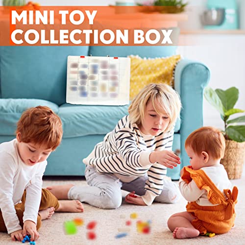 Juexica 2 Pcs 48 Grid Plastic Bead Storage Organizer Box, Clear - color: Clear