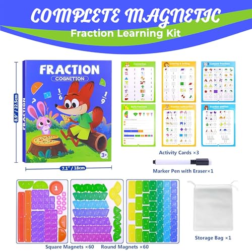 Magnetic Fraction Educational Puzzle, Magnetic Fraction Playbook