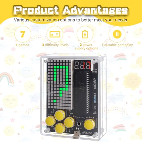 PEMENOL 7-in-1 DIY Soldering Kit, Interactive STEM Electronics Project