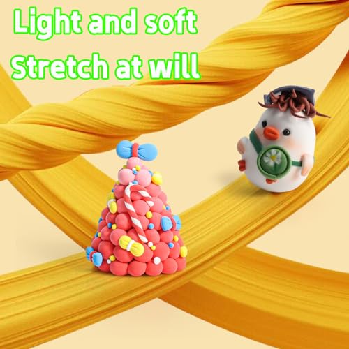 EDIFON Air Dry Clay, 36 Colors Foam Magic Modeling Clay for Kids DIY Crafts - color: 36 colors