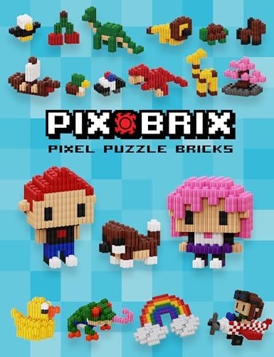 Pix Brix Pixel Puzzle Building Bricks, 3,000 Piece Container, Dark Palette - color: Dark, size: 3000pc