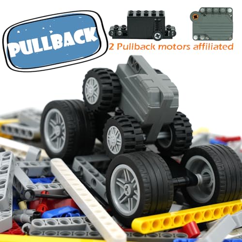 544pcs Technical Parts Bricks, Beams Engine Pullback Motor Kit - color: 544pcs With Motors