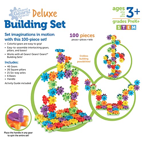 Learning Resources Gears Deluxe Building Set - style: 100 Piece Set