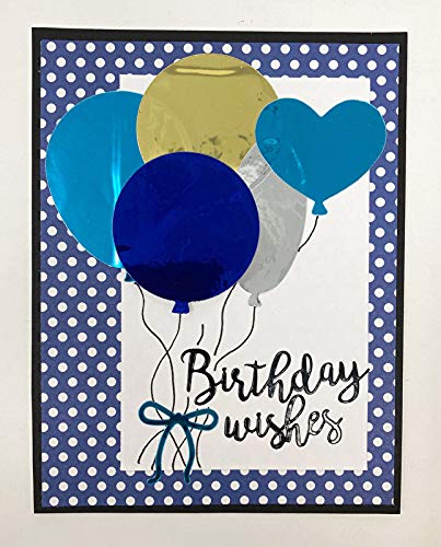 Paper Wishes – Dazzles Stickers Collection | Unique Stickers for Scrapbooking, Cardmaking, Gifts and All of Your DIY Crafting, Art and Creative Projects - Inspiration at Your Fingertips - color: Happy Birthday and Balloons