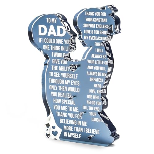 To My Dad – Best Dad Ever Gifts, Valentines Fathers Day Daddy Gifts from Daughter or Son, Golf Dog Bonus Father in Law Birthday Gift - color: ToMyDad01