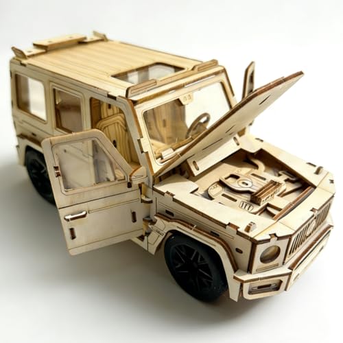 Adult 3D Wooden Off-Road Vehicle Puzzle Set - style: SUV