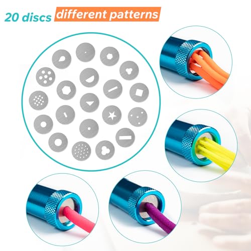 Polymer Clay Tools, Clay Extruder, Sugar Paste Extruder, Cake Fondant Tool Set for Decorating, Ceramics & Pottery Clay Extruders Mixers & Presses (Blue) - color: Clay Extruder-Blue