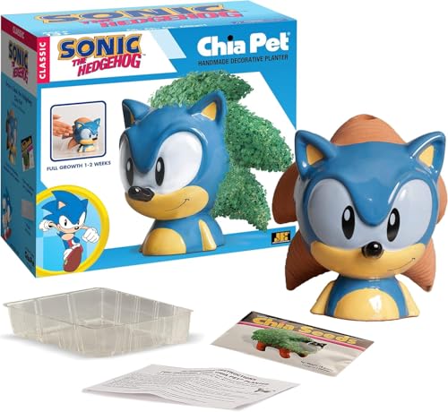 Chia Pet Sonic the Hedgehog Terracotta Planter with Seed Pack - color: Sonic