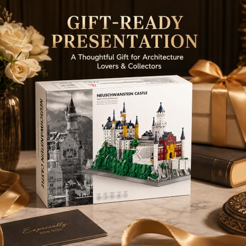 Neuschwanstein Castle Architecture Building Block Set 1969 Pcs - style: Neuschwanstein Castle