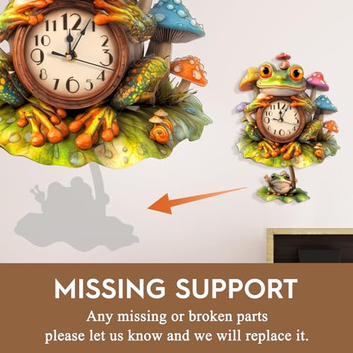 3D Puzzles for Adults Wooden Frog Puzzle Clock Adult Crafts - color: Frog Clock