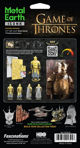 Metal Earth Premium Series Game of Thrones The Mountain 3D Metal Model Kit Bundle with Tweezers Fascinations